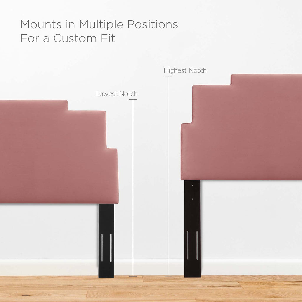 Lindsey Performance Velvet Twin Platform Bed by Modway