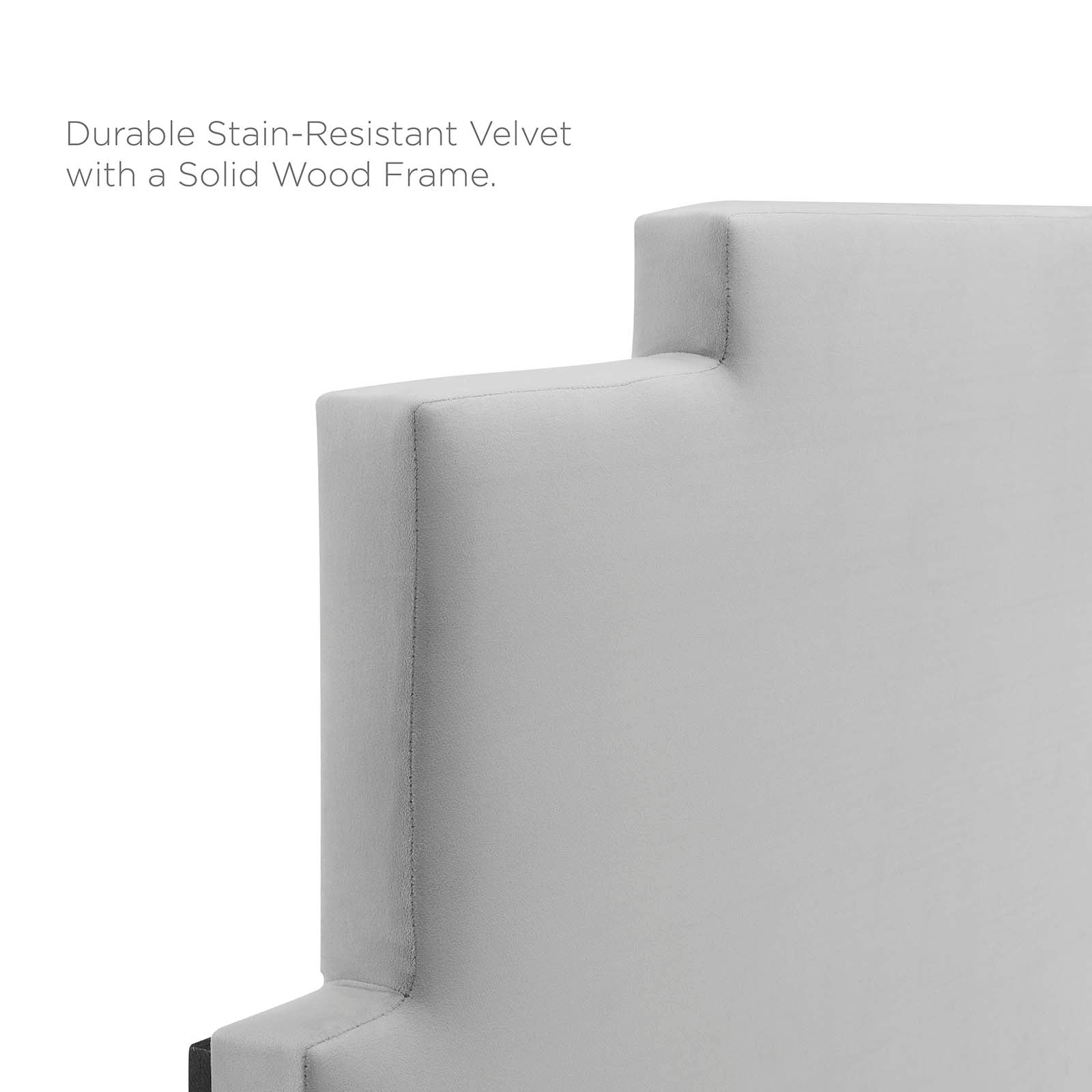 Lindsey Performance Velvet Twin Platform Bed by Modway