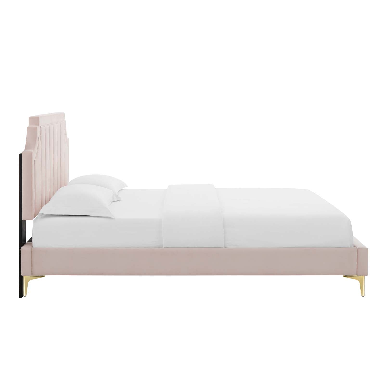 Sienna Performance Velvet Full Platform Bed by Modway