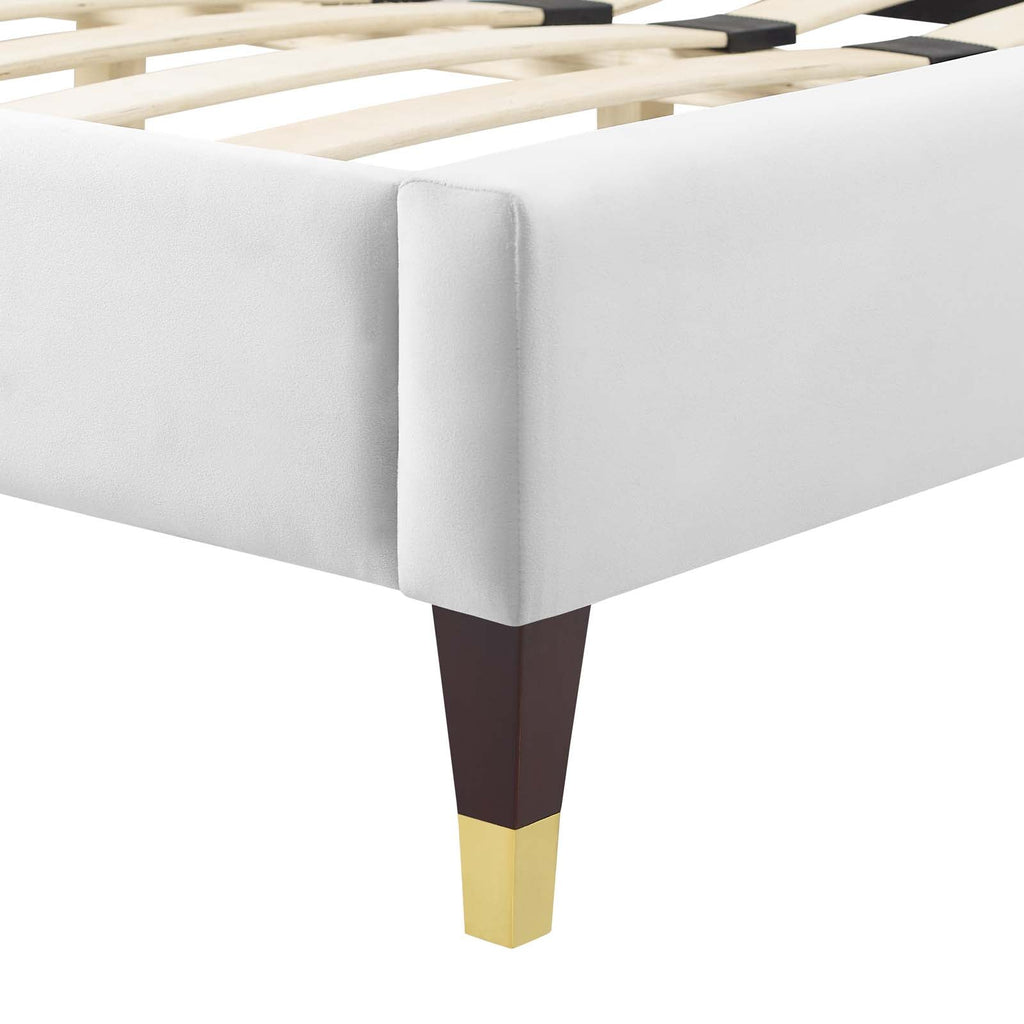 Sienna Performance Velvet Full Platform Bed by Modway
