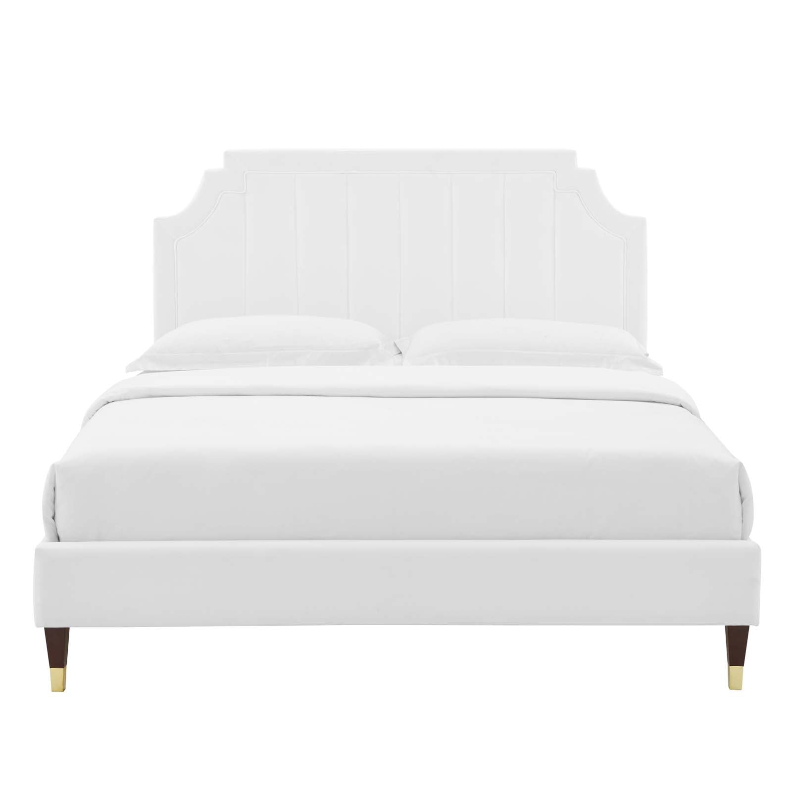 Sienna Performance Velvet Full Platform Bed by Modway