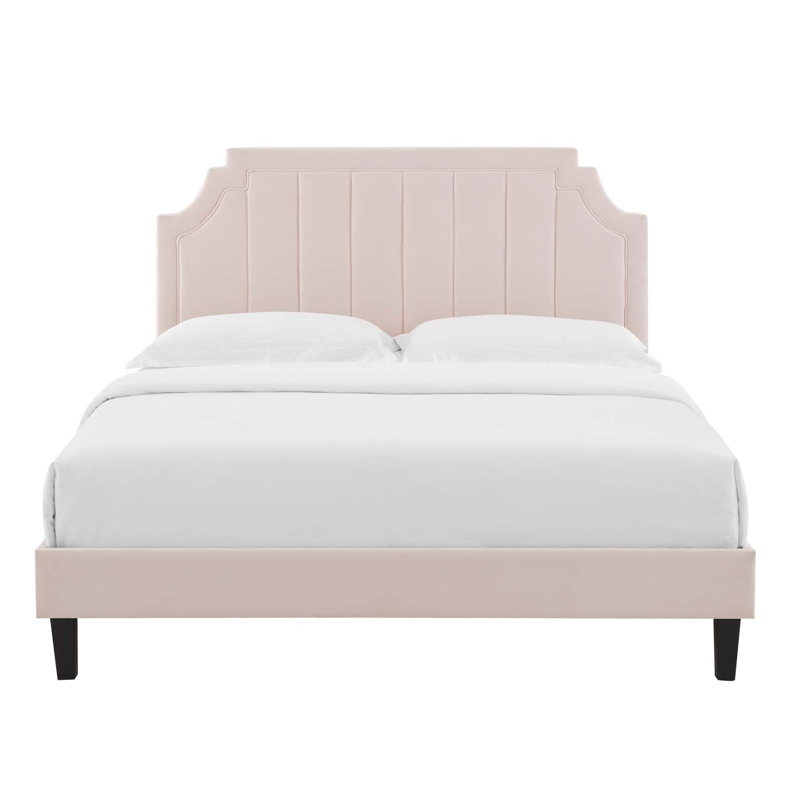 Sienna Performance Velvet Full Platform Bed by Modway