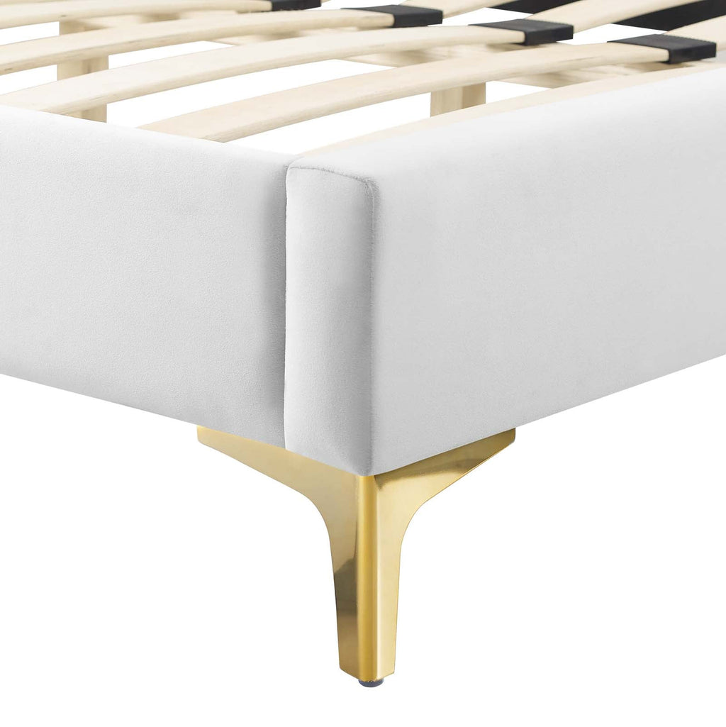 Sienna Performance Velvet King Platform Bed by Modway