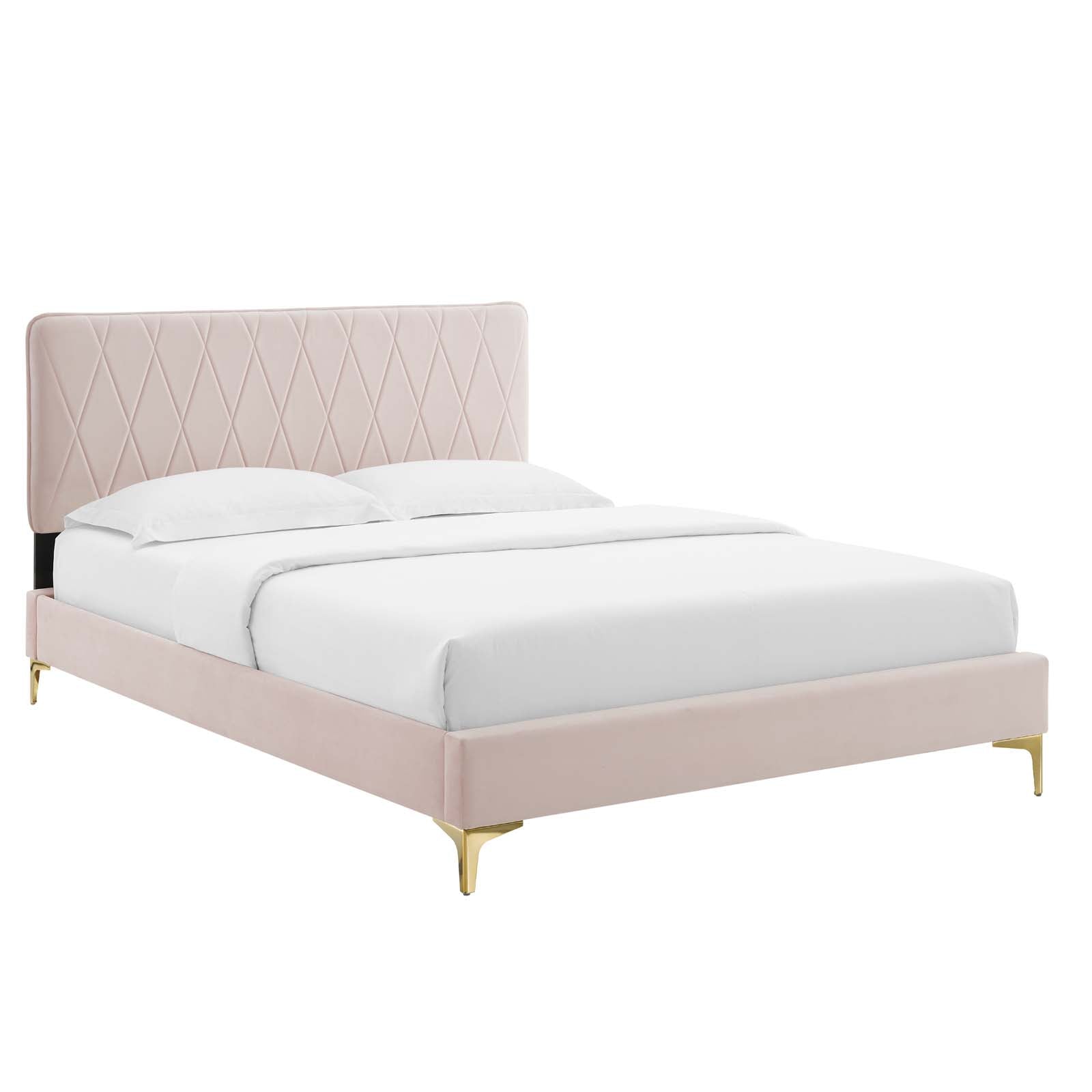 Phillipa Performance Velvet King Platform Bed by Modway