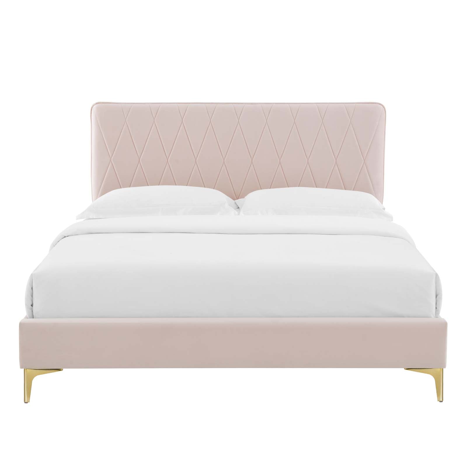 Phillipa Performance Velvet King Platform Bed by Modway