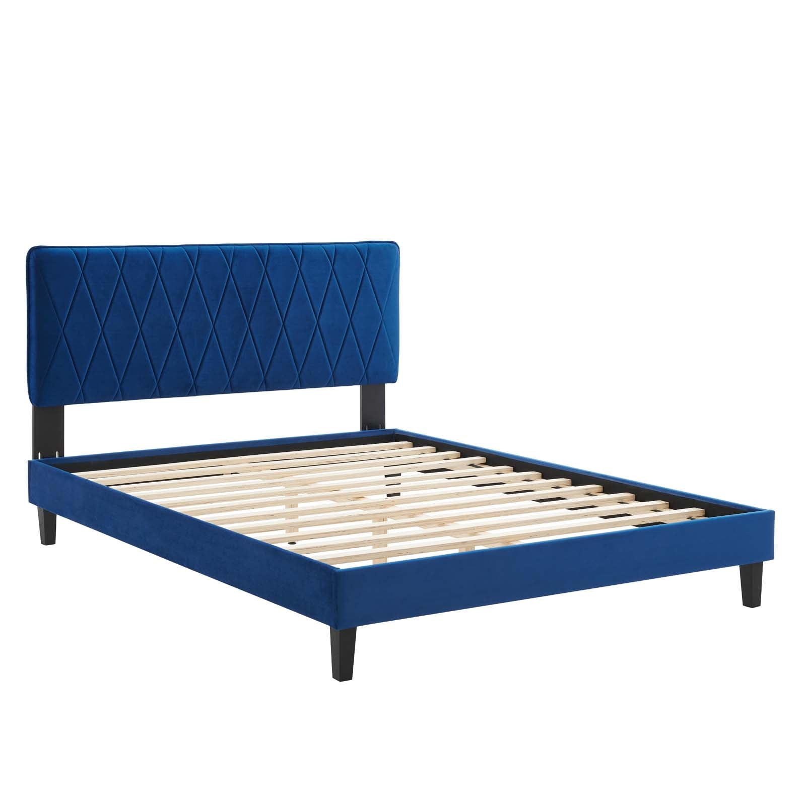 Phillipa Performance Velvet King Platform Bed by Modway