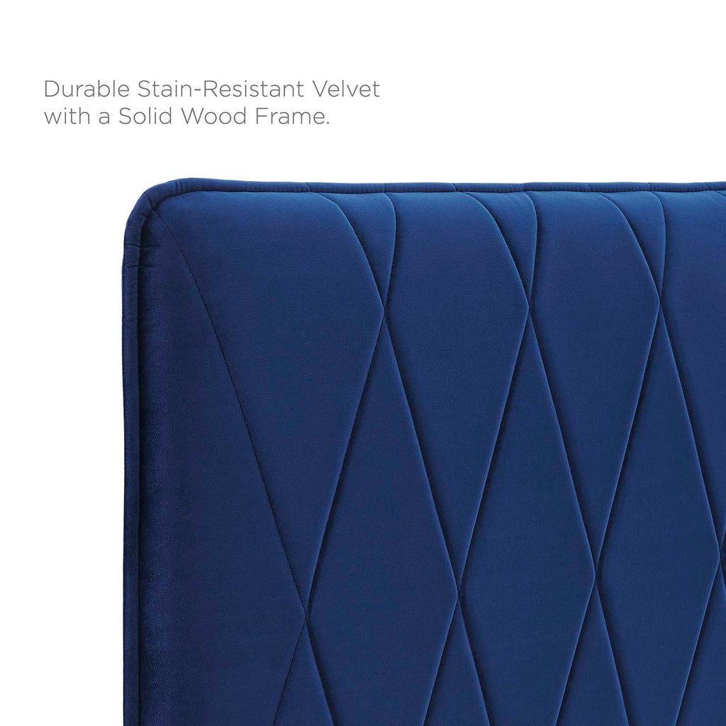 Phillipa Performance Velvet King Platform Bed by Modway