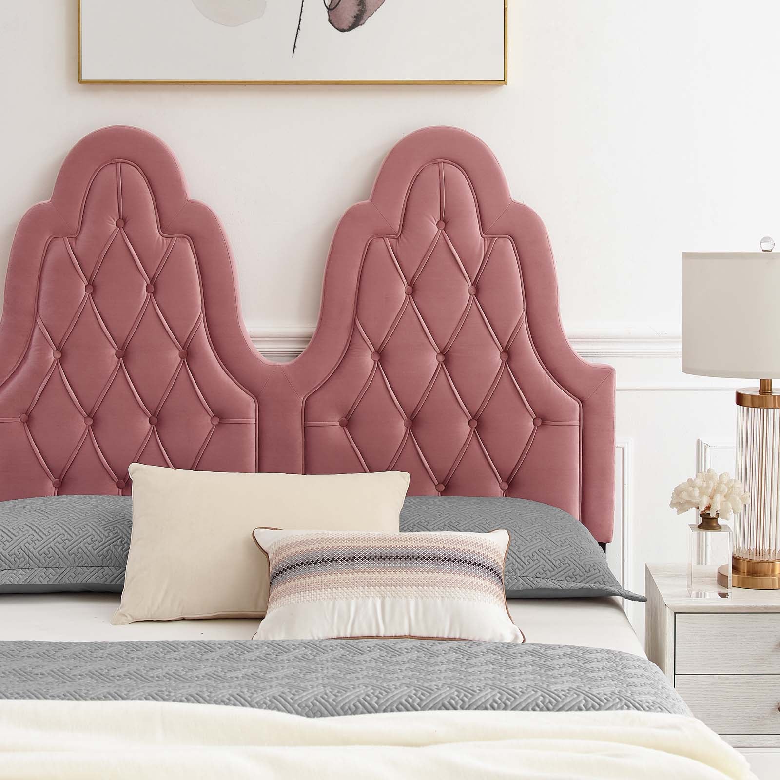 Alexandria Tufted Performance Velvet Twin Platform Bed by Modway