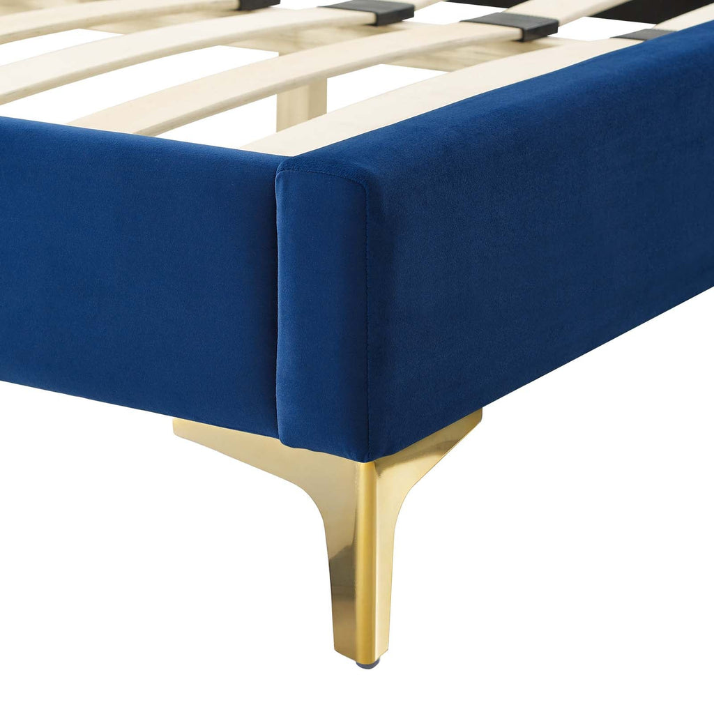 Alexandria Tufted Performance Velvet Twin Platform Bed by Modway