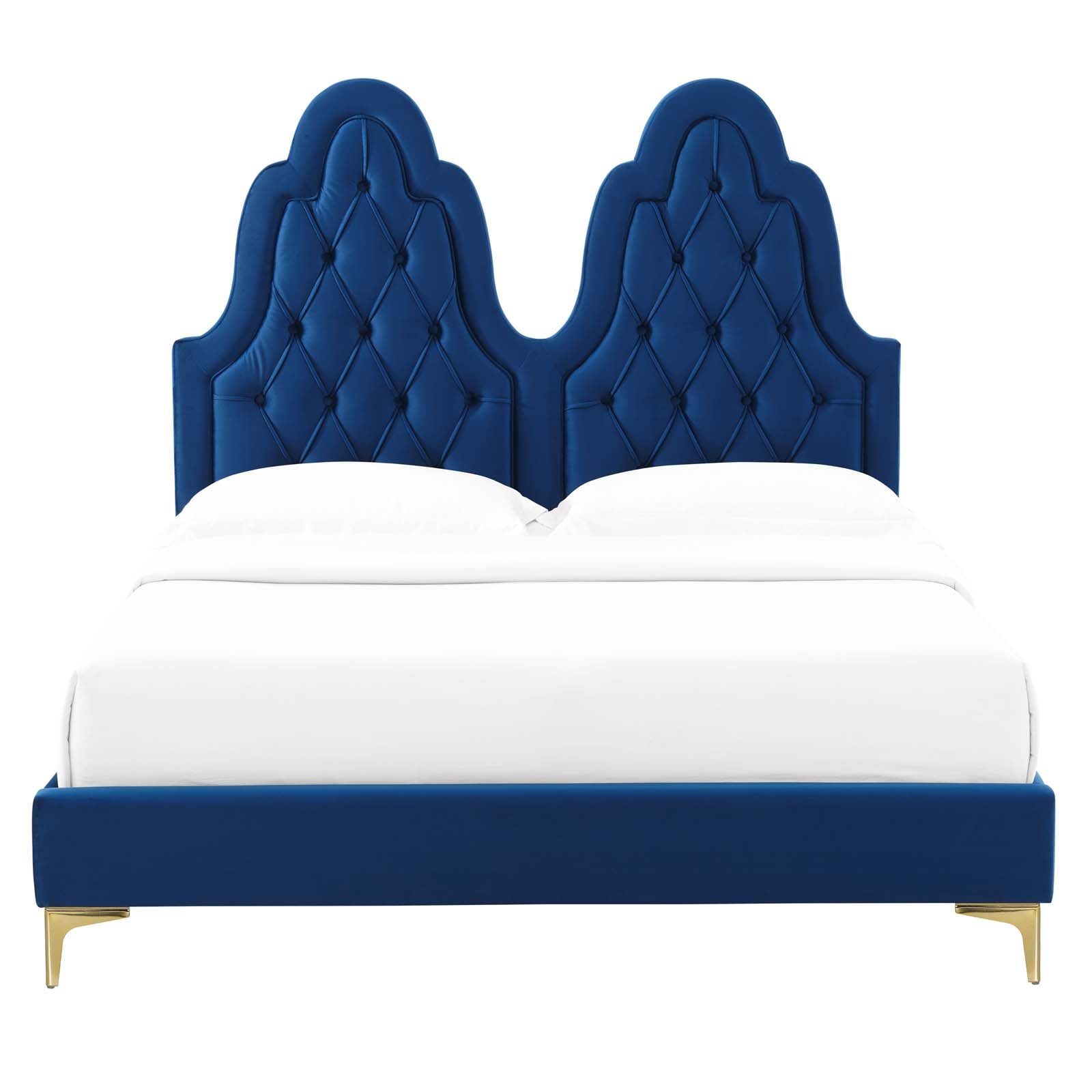 Alexandria Tufted Performance Velvet Twin Platform Bed by Modway