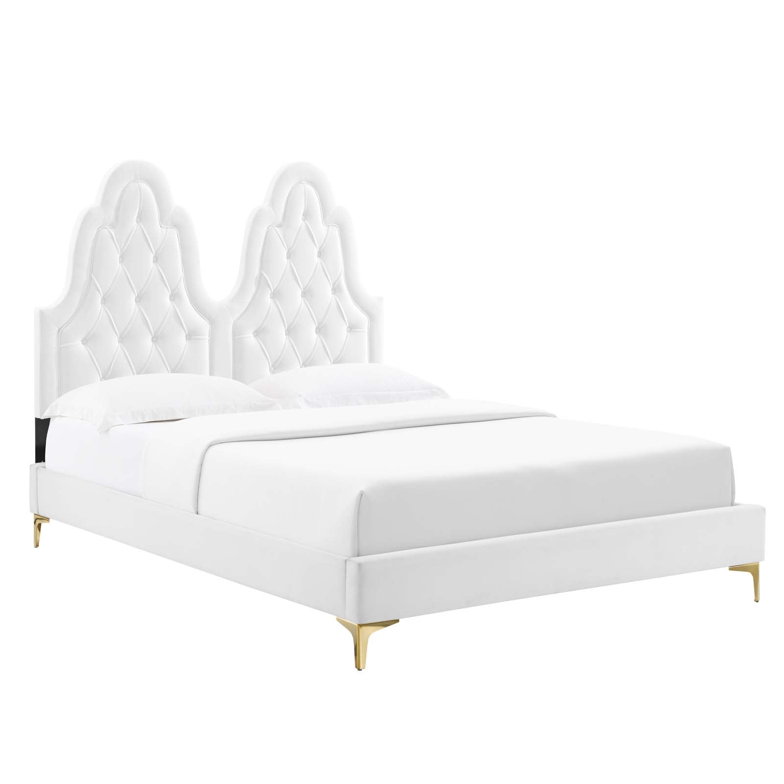 Alexandria Tufted Performance Velvet Twin Platform Bed by Modway