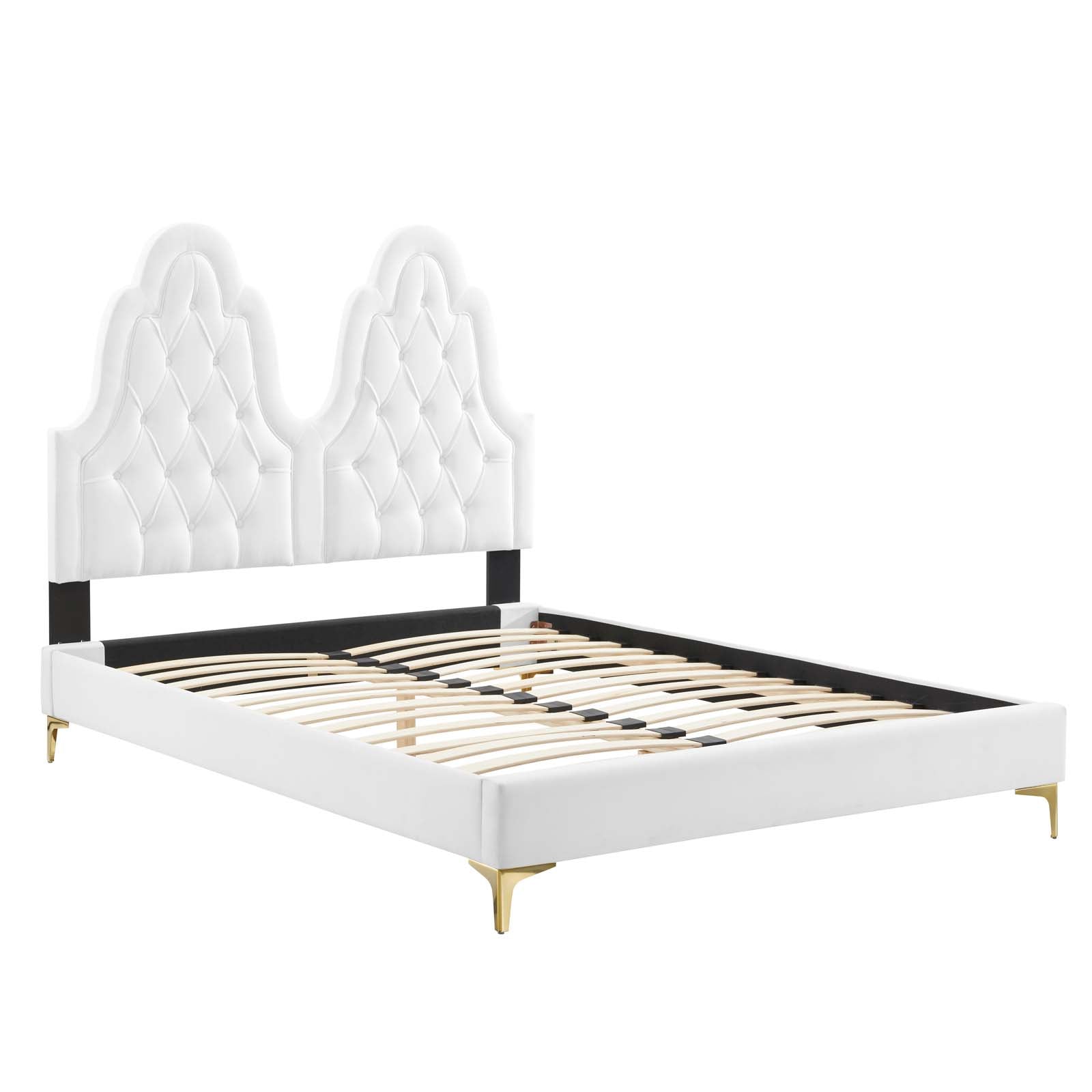 Alexandria Tufted Performance Velvet Twin Platform Bed by Modway