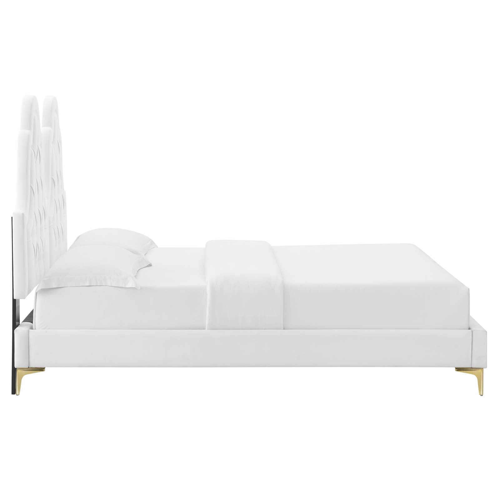 Alexandria Tufted Performance Velvet Twin Platform Bed by Modway