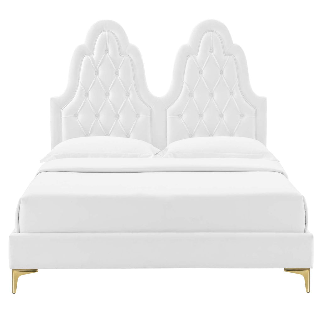 Alexandria Tufted Performance Velvet Twin Platform Bed by Modway