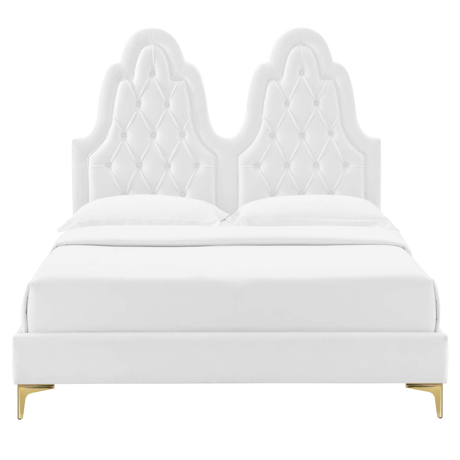 Alexandria Tufted Performance Velvet Twin Platform Bed by Modway