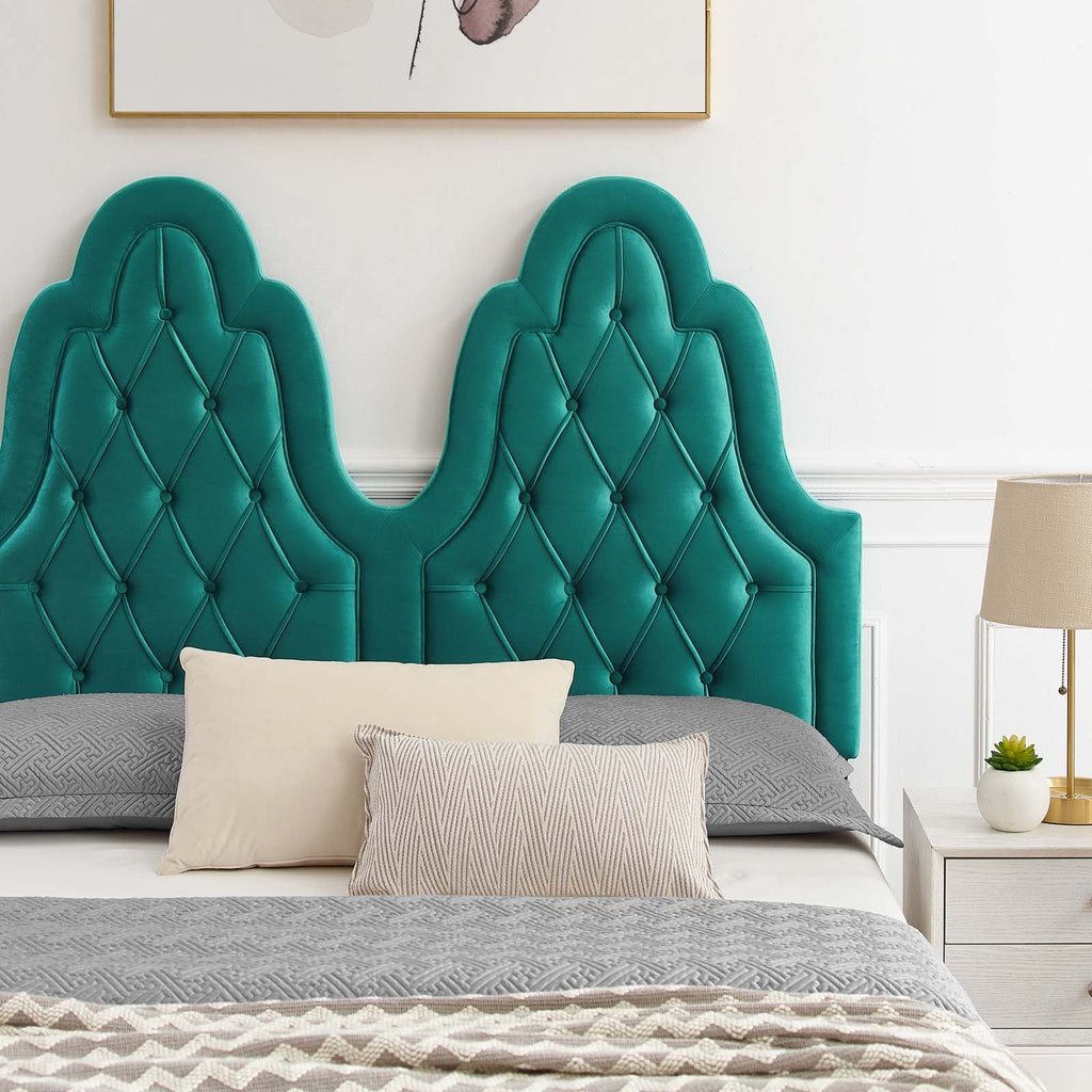 Alexandria Tufted Performance Velvet King Platform Bed by Modway