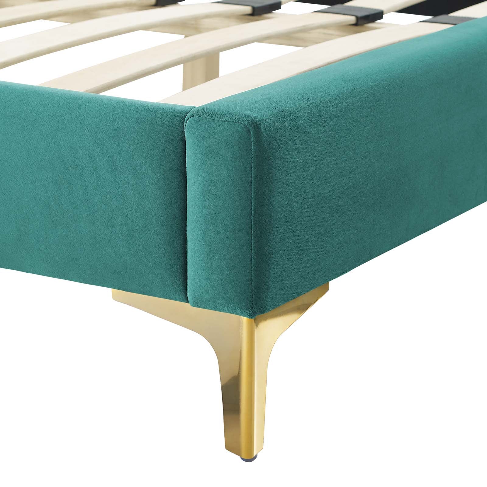 Alexandria Tufted Performance Velvet King Platform Bed by Modway