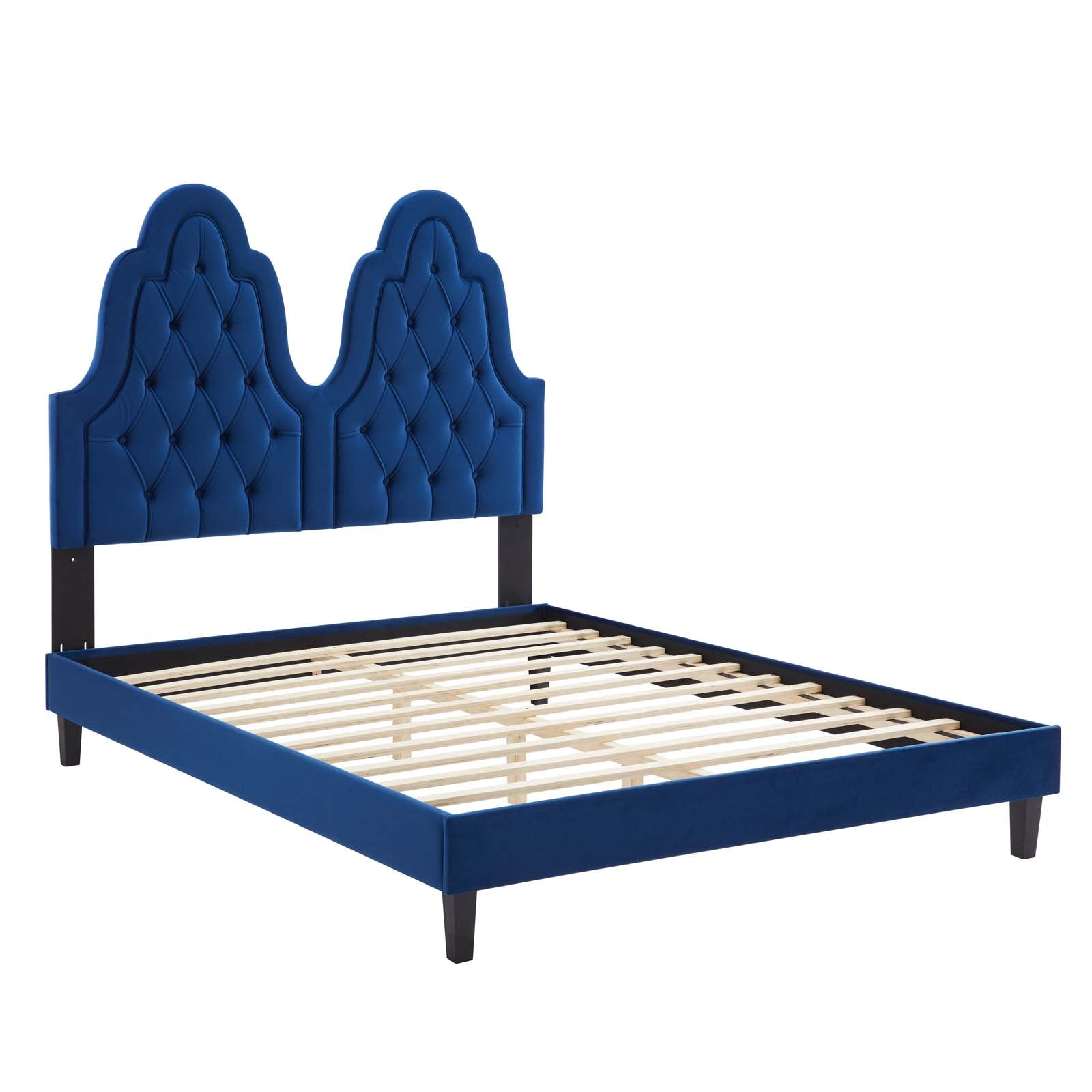 Alexandria Tufted Performance Velvet King Platform Bed by Modway