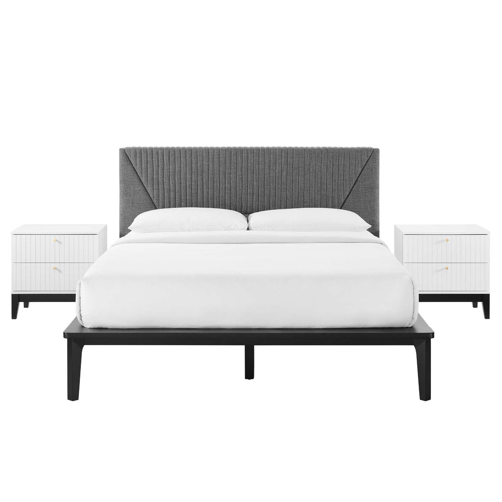 Dakota 3 Piece Upholstered Bedroom Set by Modway