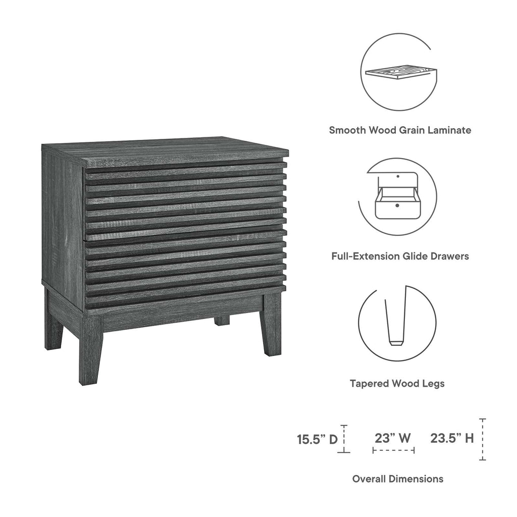 Render Two-Drawer Nightstand by Modway