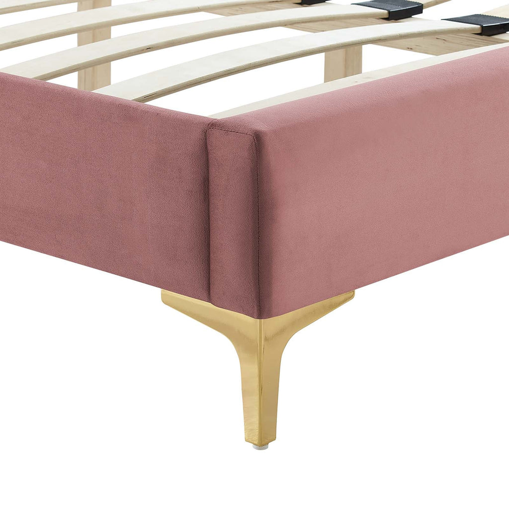 Yasmine Channel Tufted Performance Velvet Twin Pla