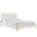Yasmine Channel Tufted Performance Velvet Twin Pla