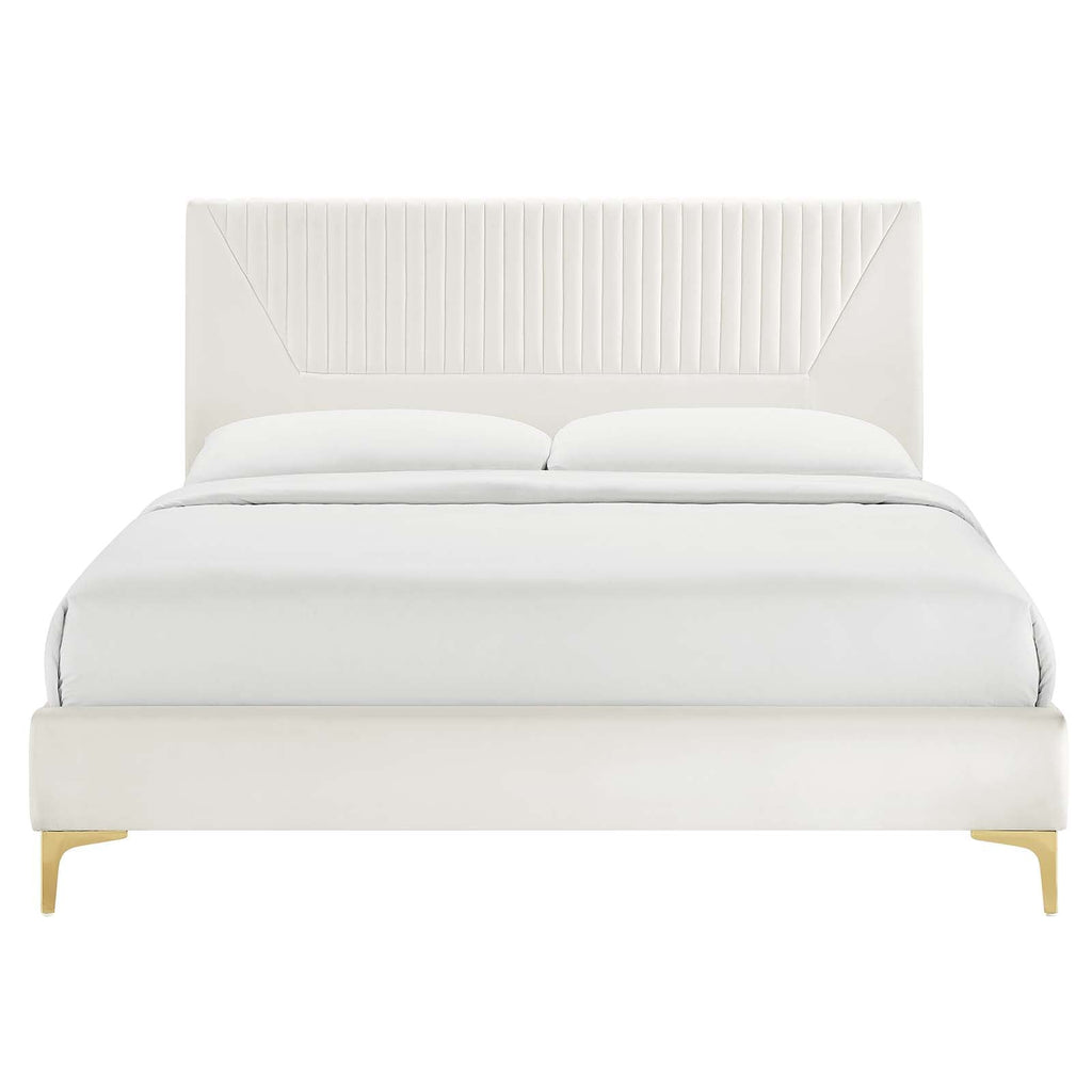 Yasmine Channel Tufted Performance Velvet Twin Pla