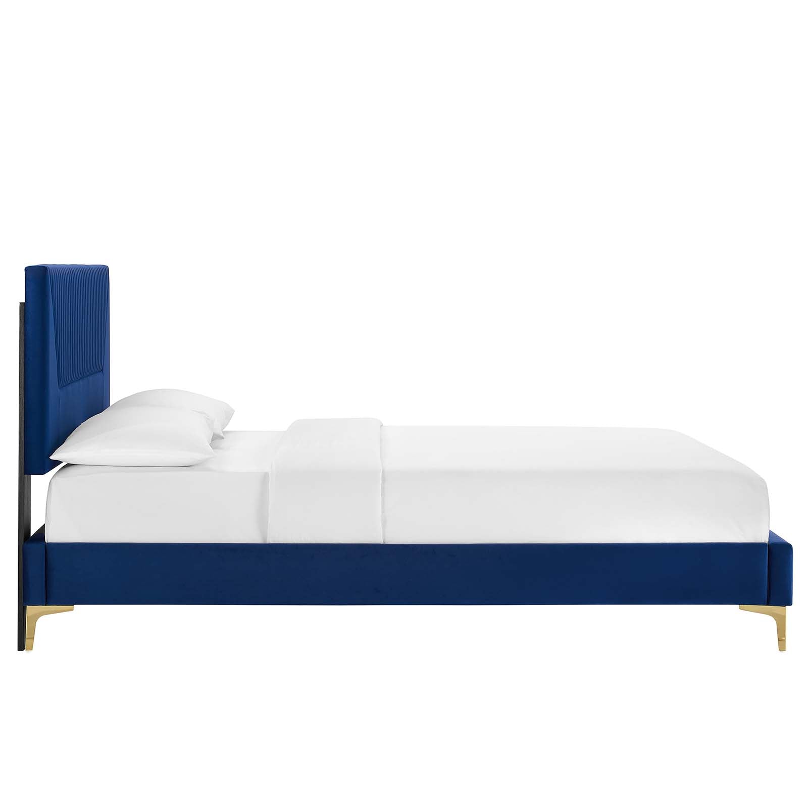 Yasmine Channel Tufted Performance Velvet Full Platform Bed by Modway