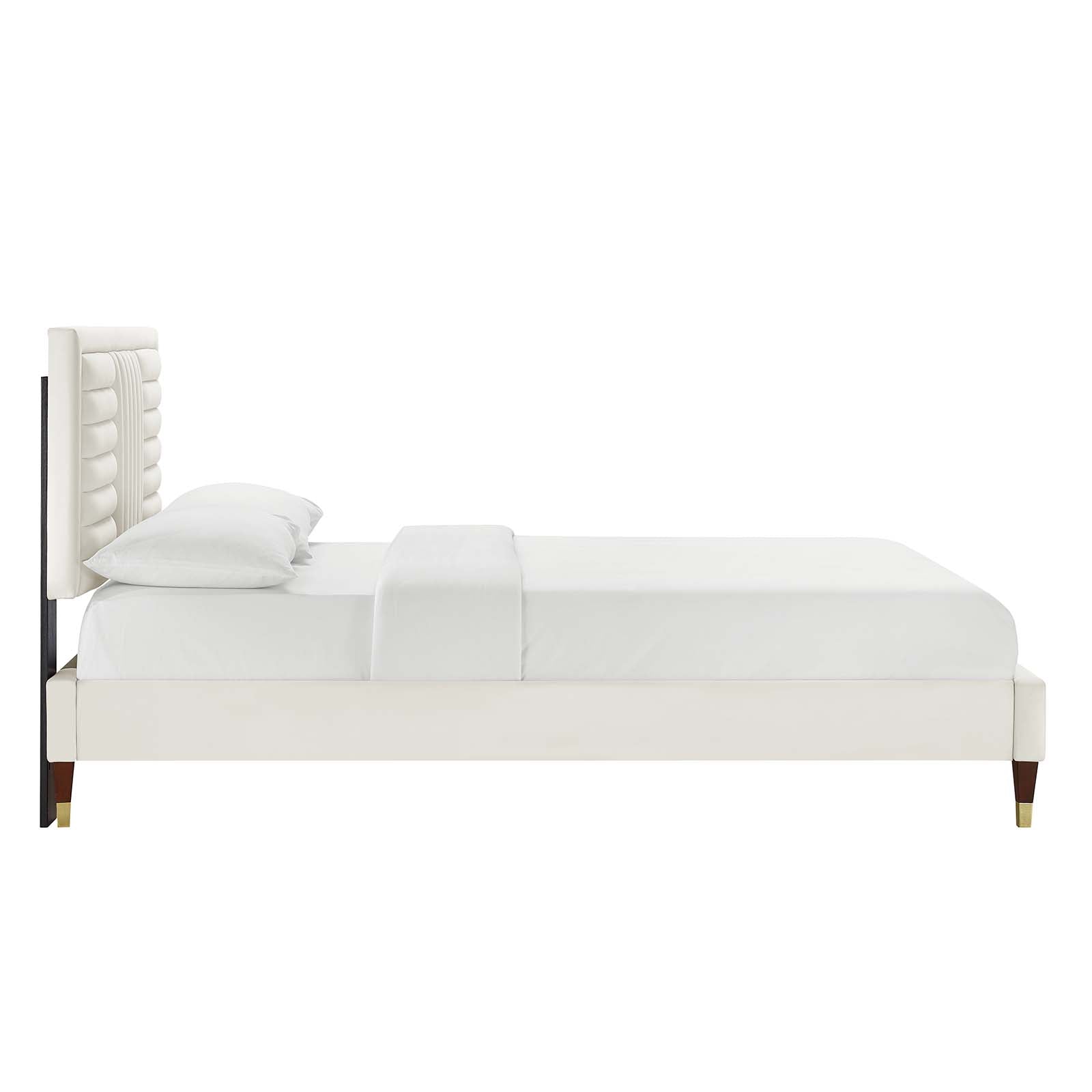 Sofia Channel Tufted Performance Velvet Full Platform Bed by Modway