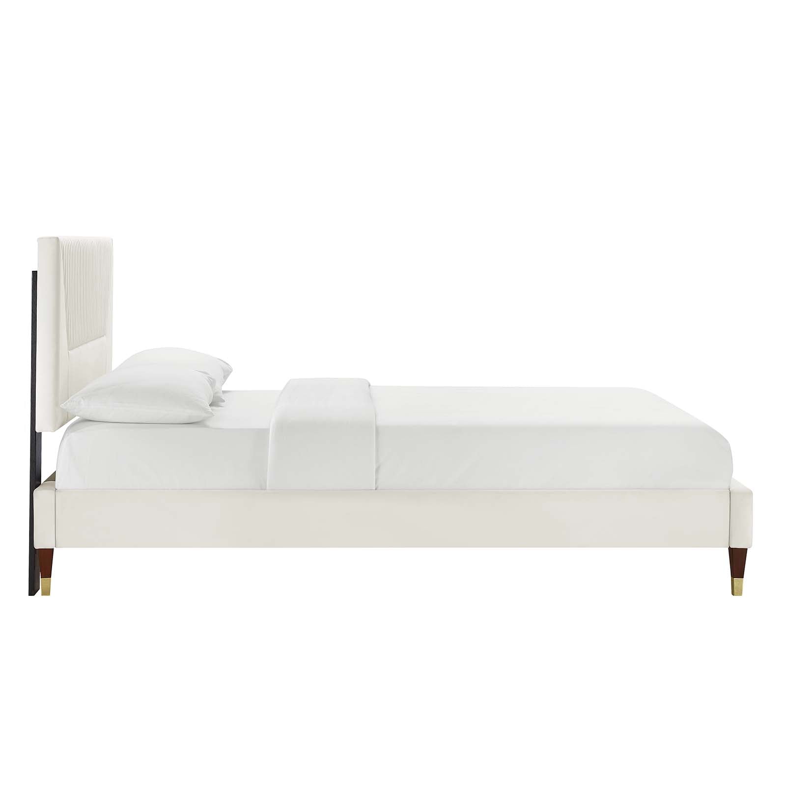 Yasmine Channel Tufted Performance Velvet Full Platform Bed by Modway