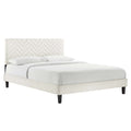 Leah Chevron Tufted Performance Velvet Full Platform Bed by Modway