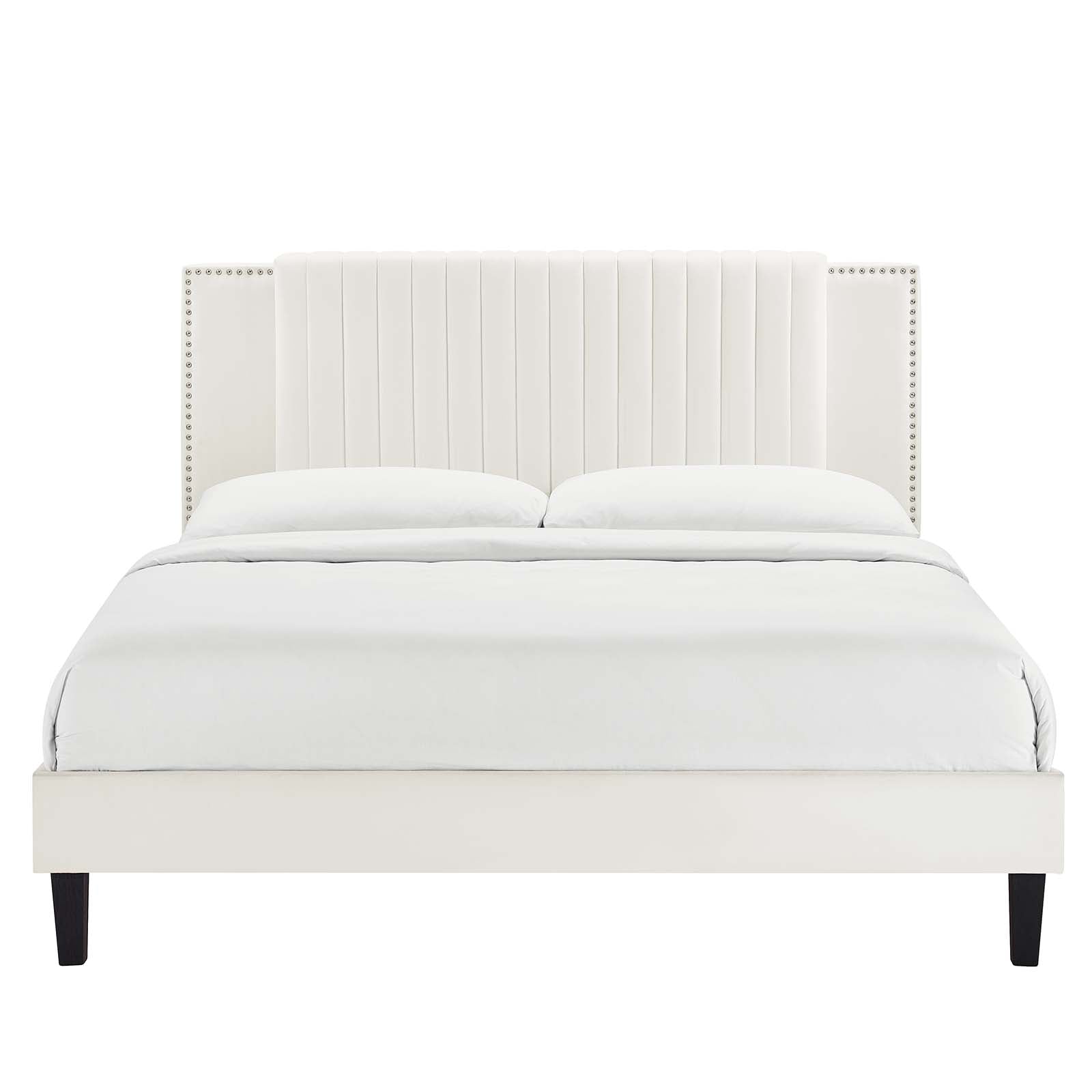 Zahra Channel Tufted Performance Velvet Full Platform Bed by Modway