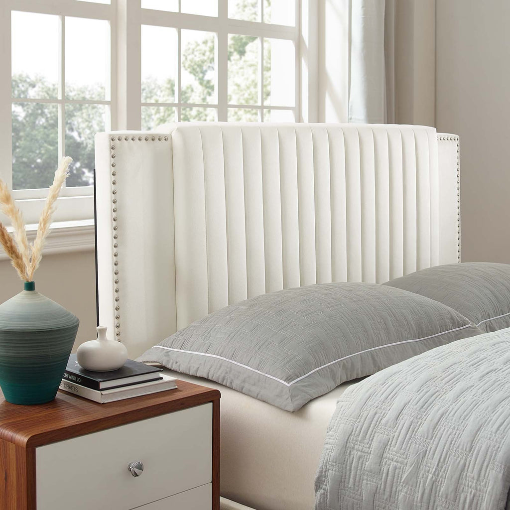 Zahra Channel Tufted Performance Velvet Full Platform Bed by Modway