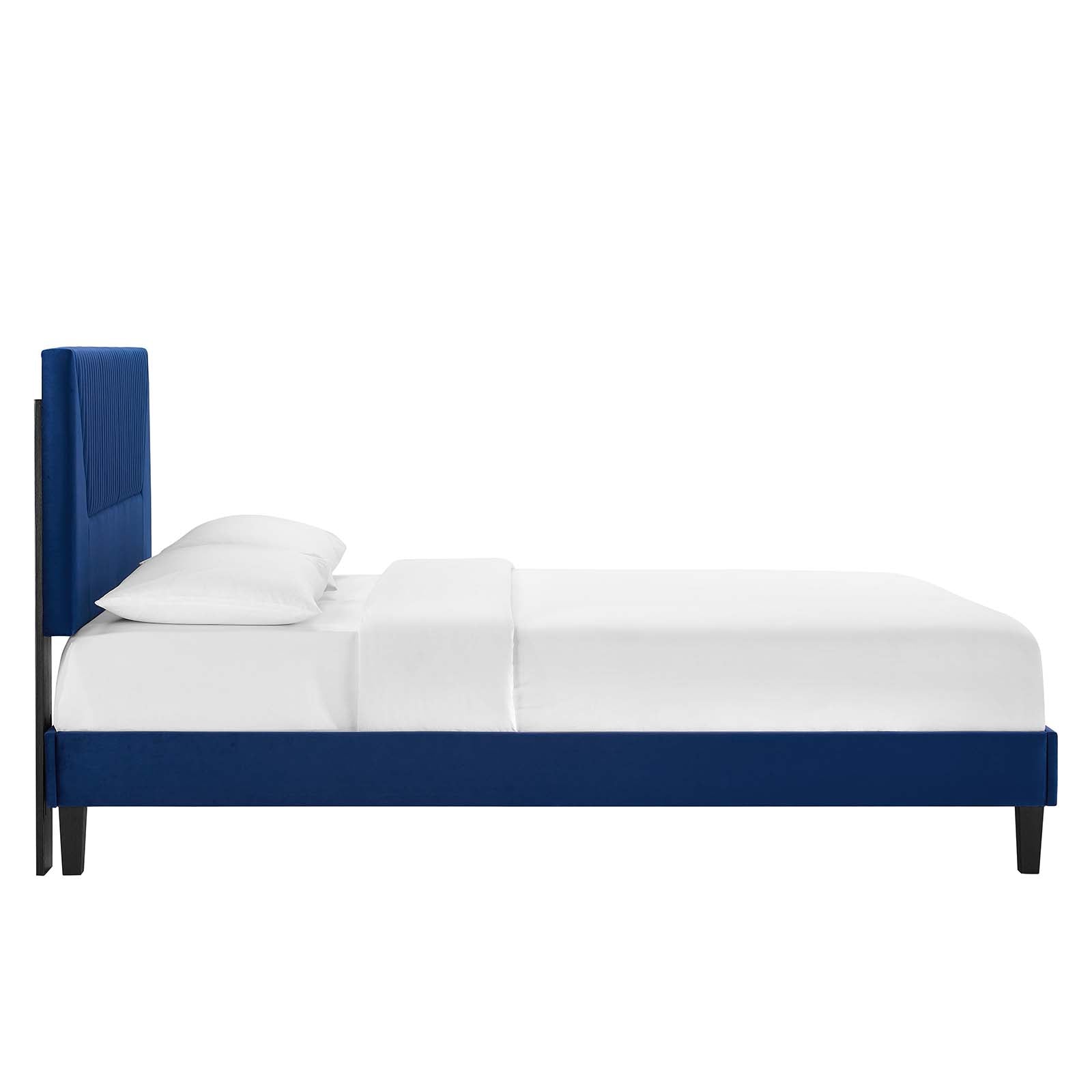 Yasmine Channel Tufted Performance Velvet Full Platform Bed by Modway