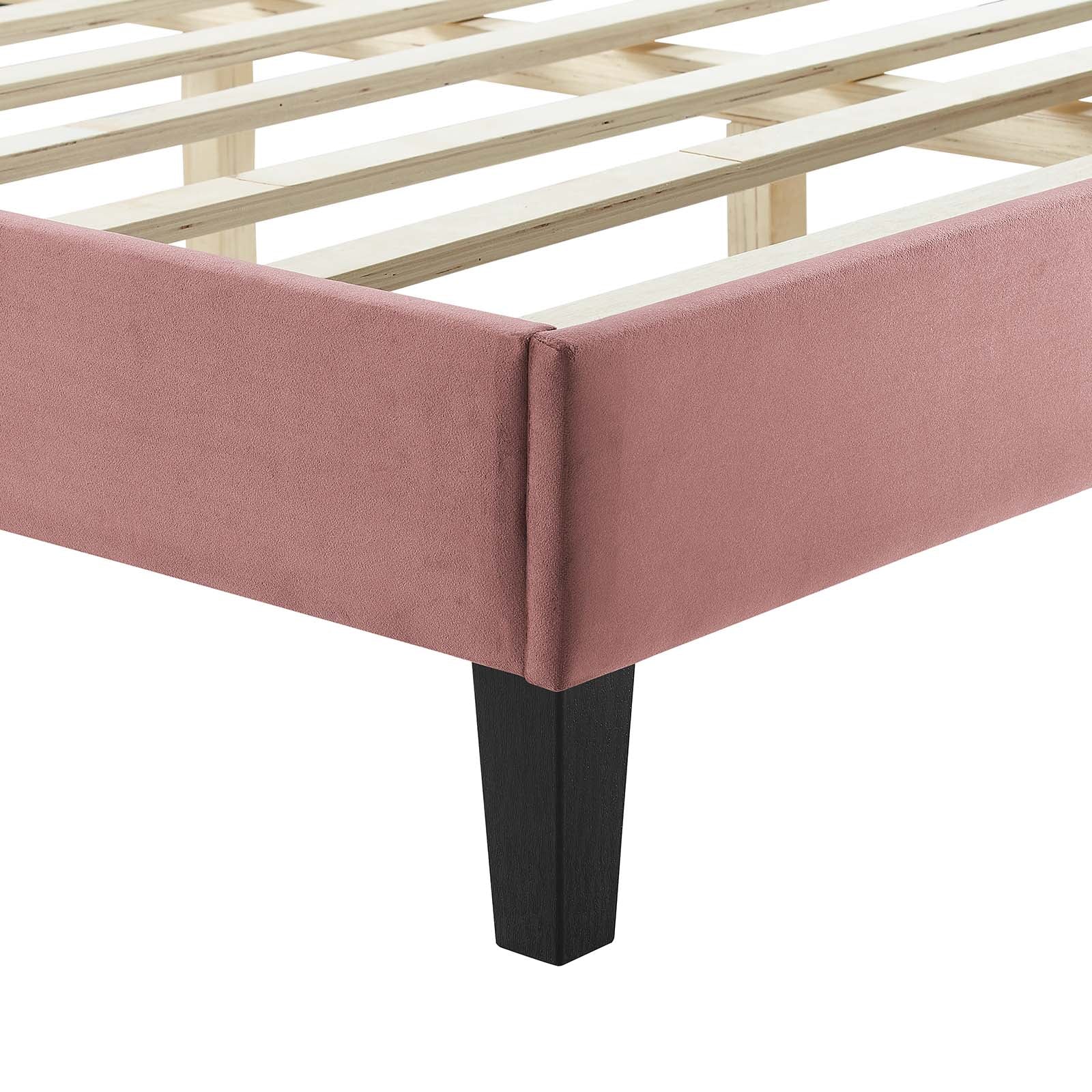 Leah Chevron Tufted Performance Velvet King Platform Bed by Modway