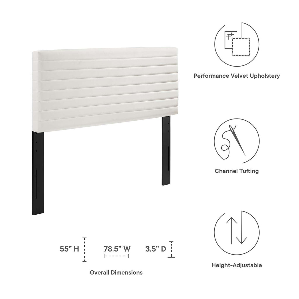 Tranquil Channel Tufted King/California King Headboard  by Modway