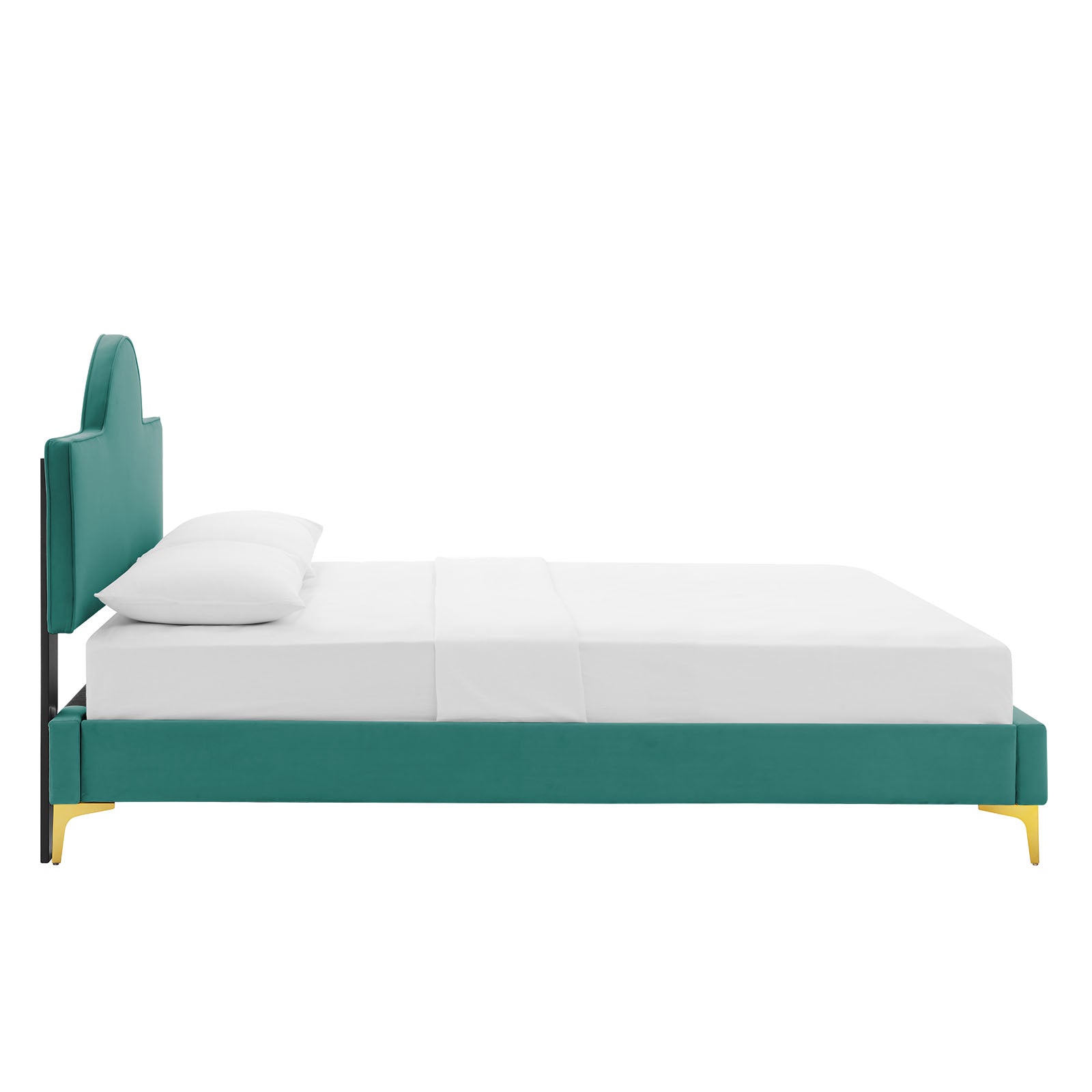 Sunny Performance Velvet King Bed by Modway