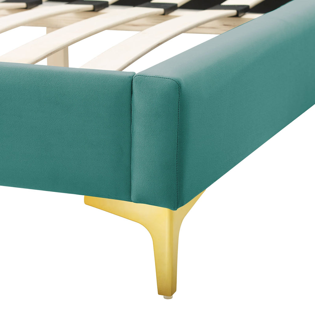 Sunny Performance Velvet King Bed by Modway