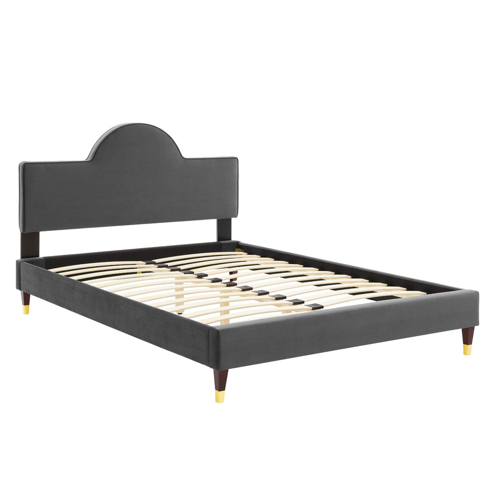 Aurora Performance Velvet King Bed by Modway