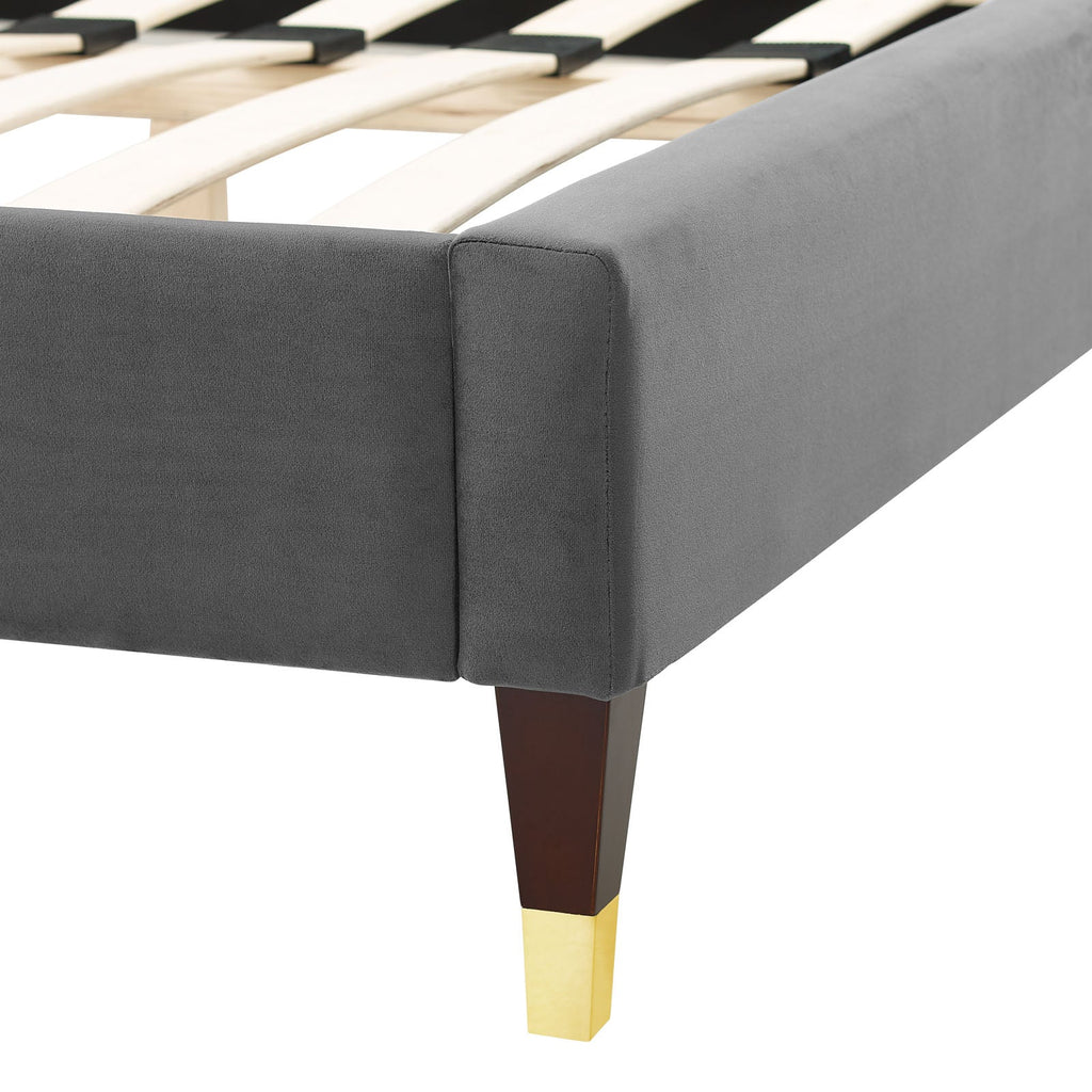 Aurora Performance Velvet King Bed by Modway