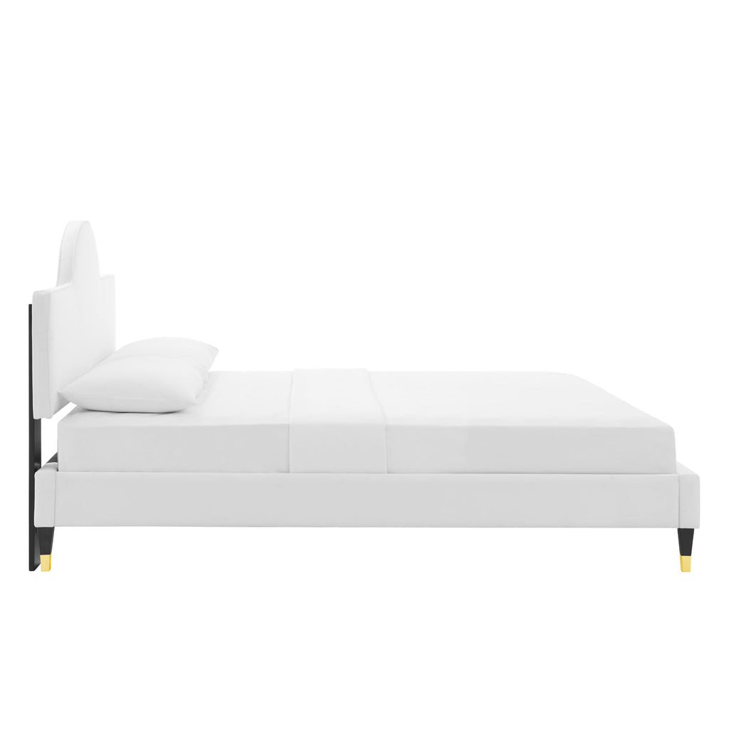 Aurora Performance Velvet King Bed by Modway