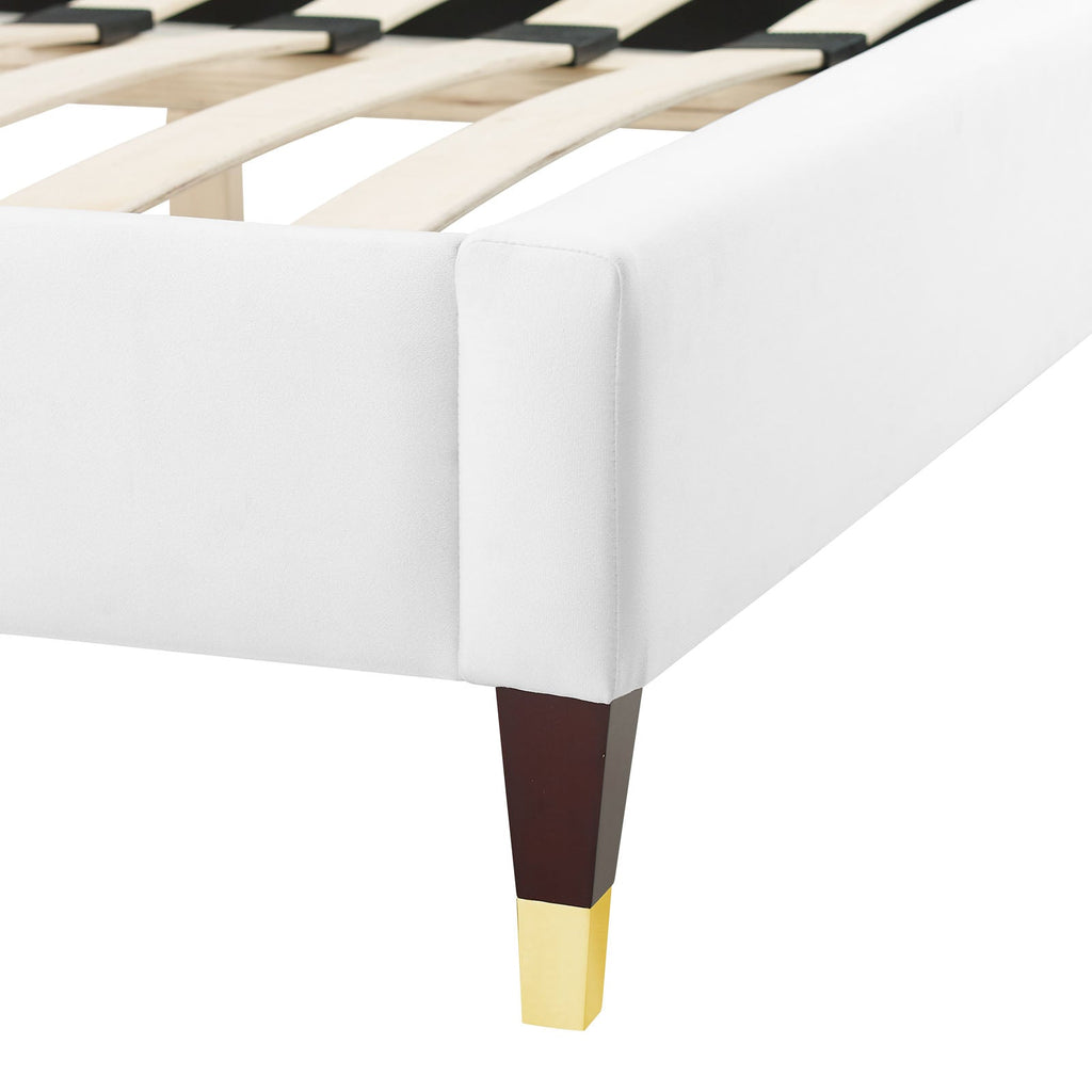 Aurora Performance Velvet King Bed by Modway
