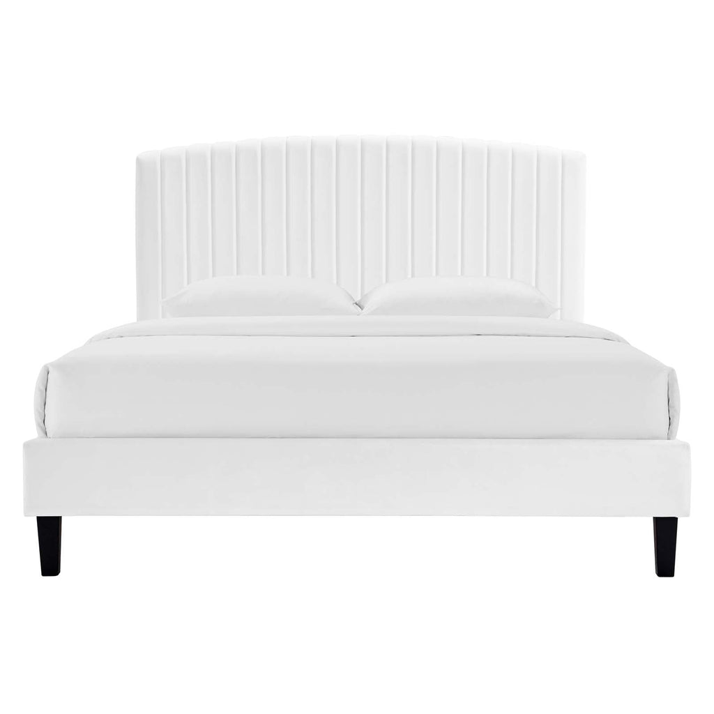 Alessi Performance Velvet Full Platform Bed by Modway