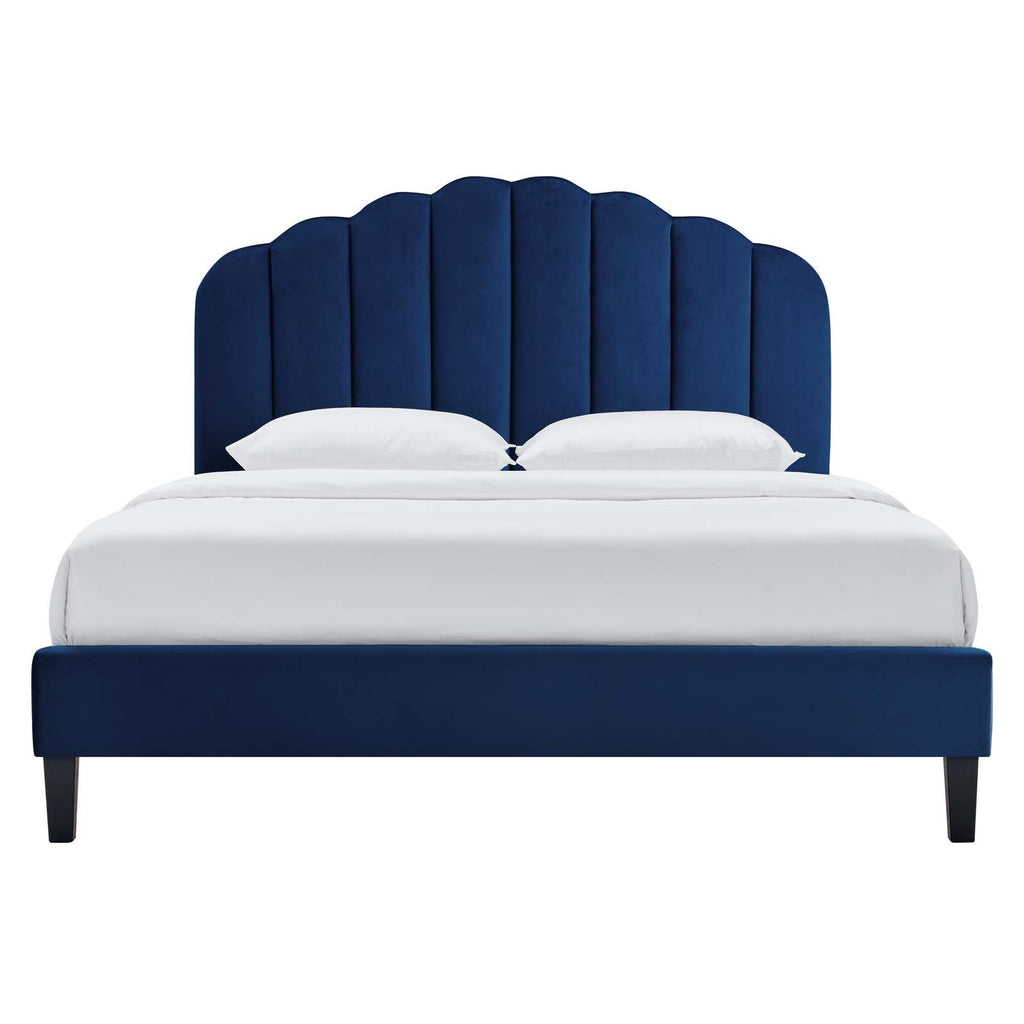 Daisy Performance Velvet Full Platform Bed by Modway