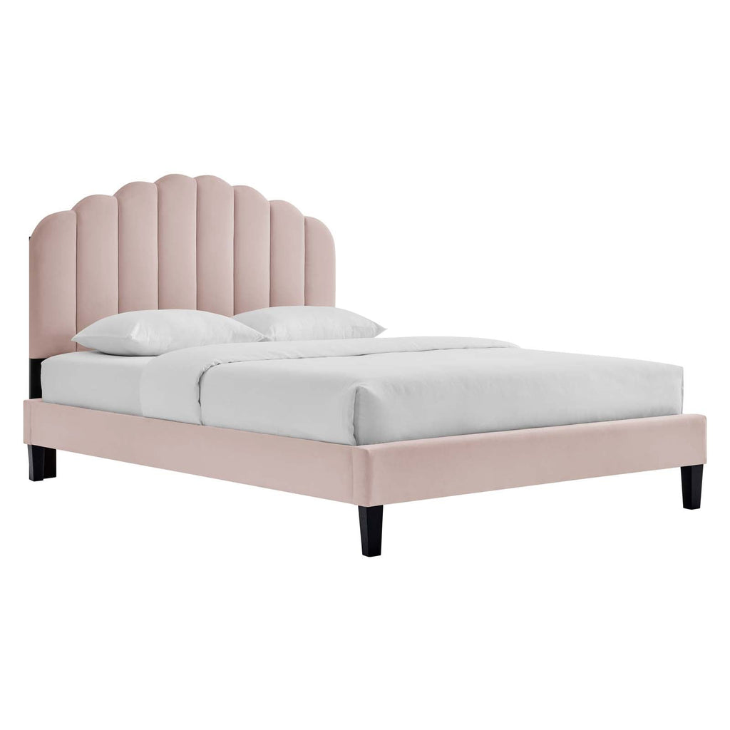 Daisy Performance Velvet Full Platform Bed by Modway
