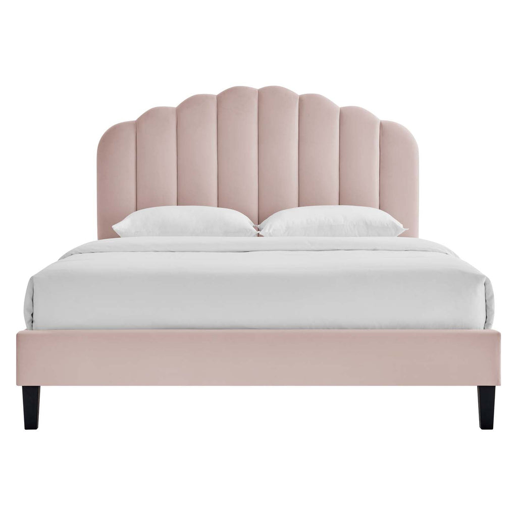 Daisy Performance Velvet Full Platform Bed by Modway