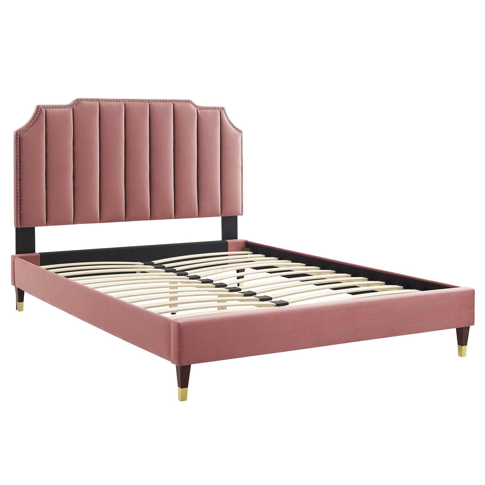Colette Performance Velvet King Platform Bed by Modway