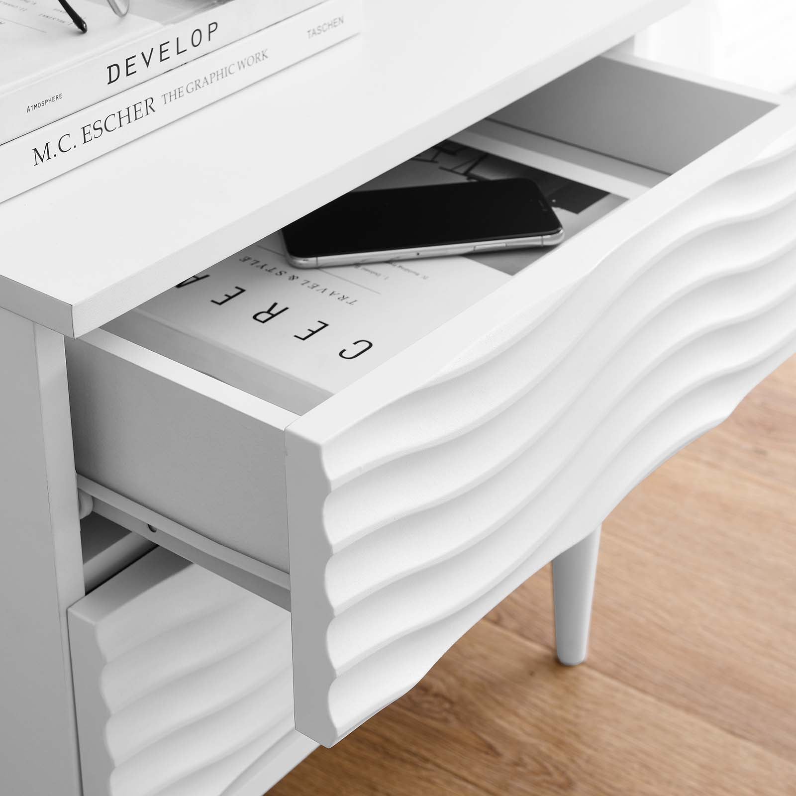 Wavelet 2-Drawer Nightstand by Modway