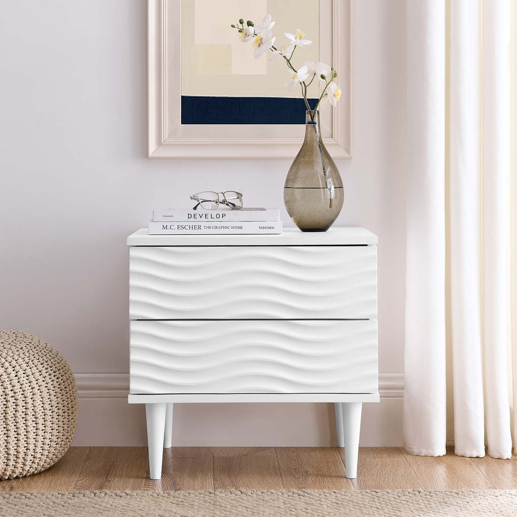 Wavelet 2-Drawer Nightstand by Modway