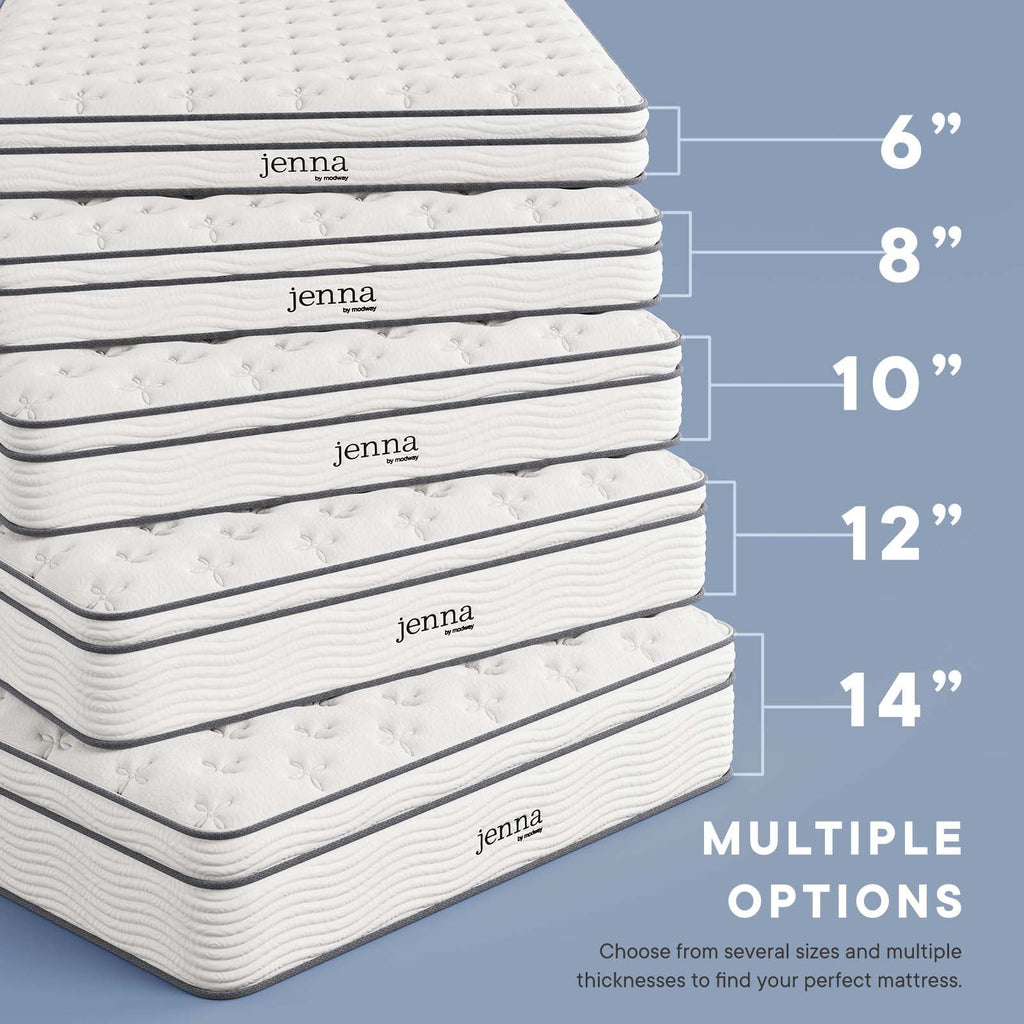 Jenna 12" Innerspring and Foam King Mattress by Modway
